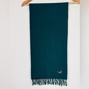 Banner House Vintage Green Wool Scarf